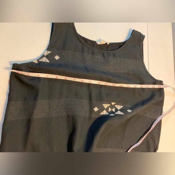 Eileen Fisher Sleeveless Cotton/Organic Cotton Top Southwest Design Size Medium - Picture 9 of 9